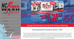 Desktop Screenshot of northcarolinapowerwash.com